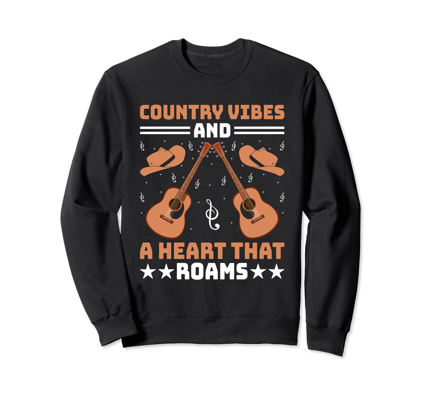 County Music Music Lover Western Sweatshirt - Custom Art Print Unisex - T-Shirt, Sweatshirt, Hoodie