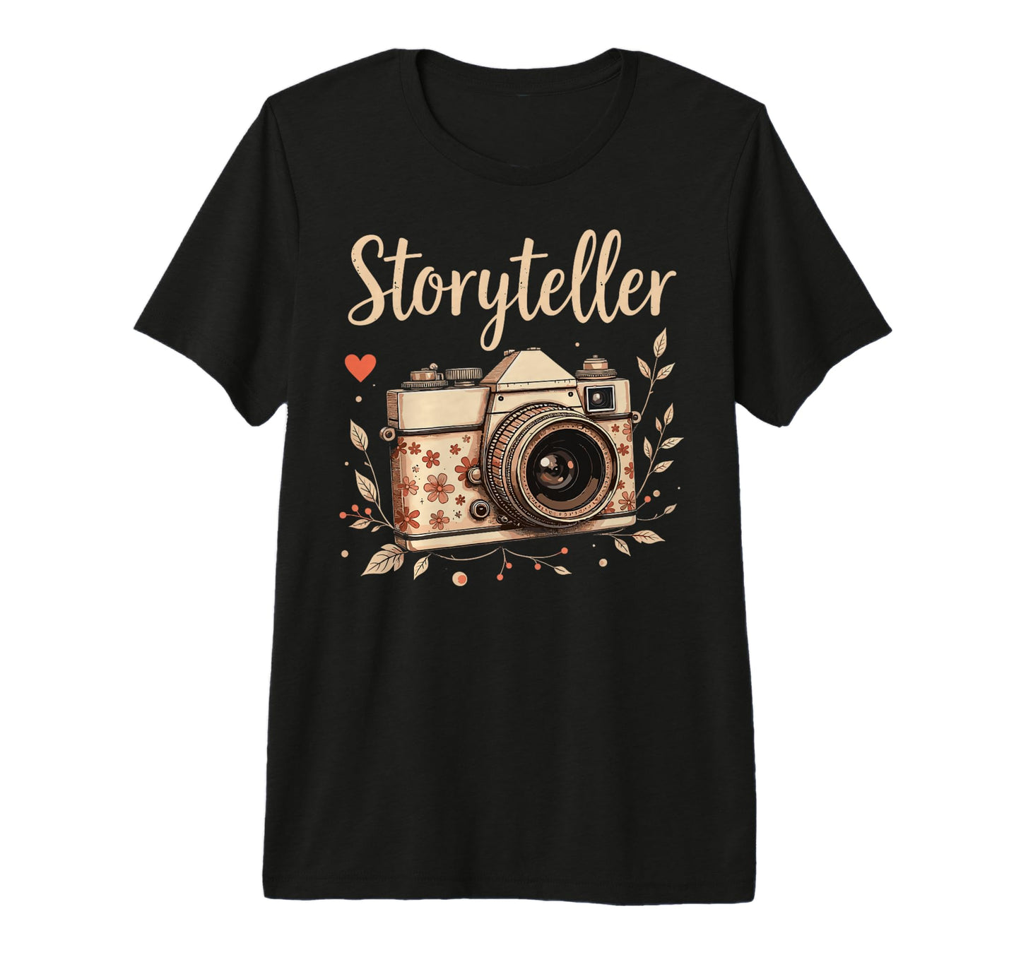 Photo Camera Flowers Storyteller T-Shirt - Trendy Graphic Unisex - T-Shirt, Sweatshirt, Hoodie