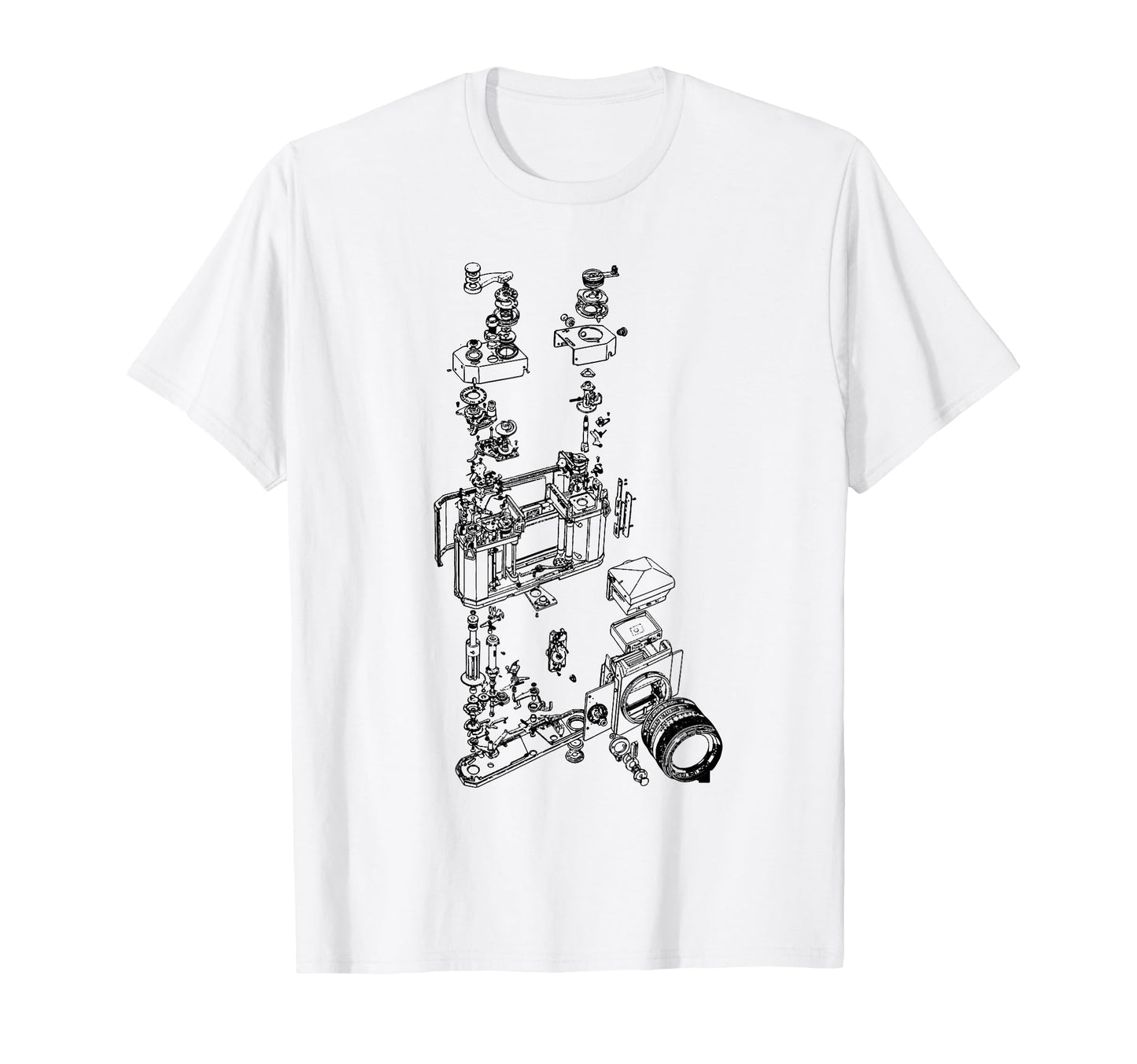 Film Camera Diagram Photography T-Shirt - Aesthetic Graphic Men Women - T-Shirt, Sweatshirt, Hoodie