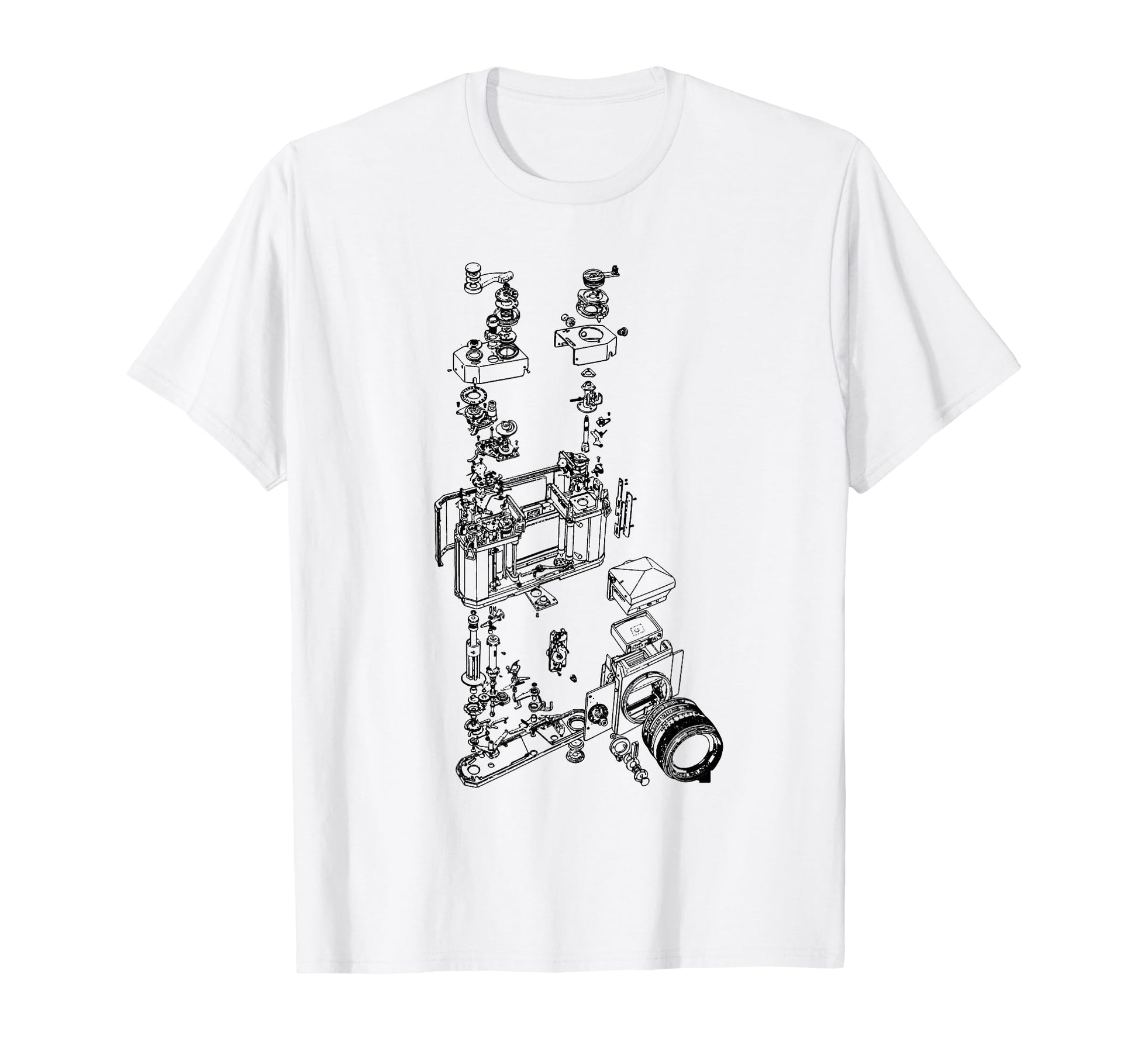 Film Camera Diagram Photography T-Shirt - Aesthetic Graphic Men Women - T-Shirt, Sweatshirt, Hoodie