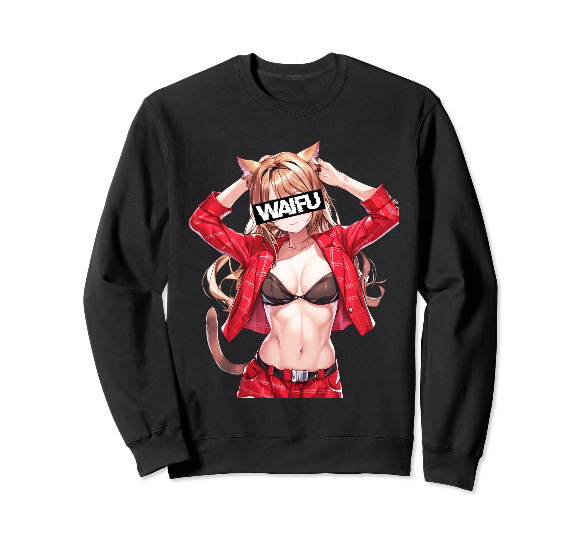 Japanese Aesthetic Waifu Anime Sweatshirt - Casual Everyday Wear Unisex - T-Shirt, Sweatshirt, Hoodie