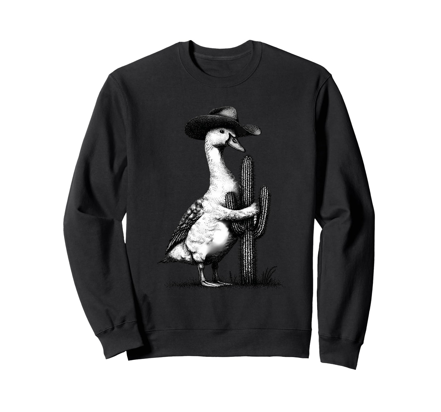 Goose Cowboy Rodeo Cowgirl Western Sweatshirt - Minimalist Print Men Women - T-Shirt, Sweatshirt, Hoodie