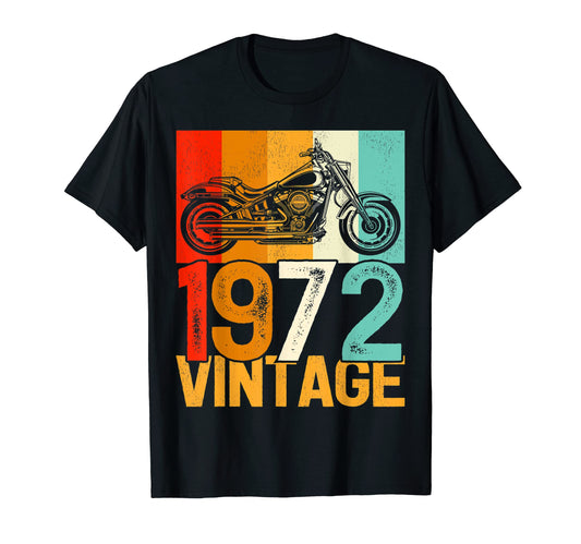 50 Years Old Motorcycle 1972 50Th T-Shirt - Novelty Apparel Men Women - T-Shirt, Sweatshirt, Hoodie