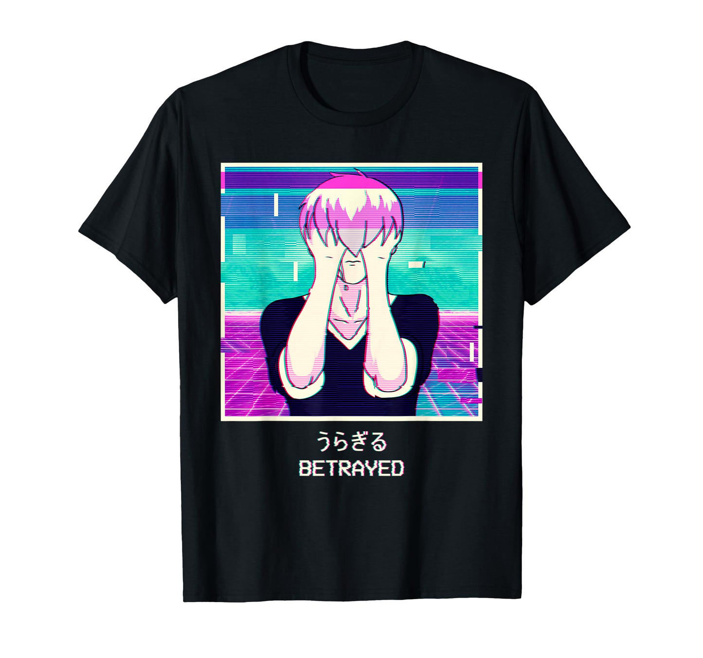 Emo Anime Japanese Vaporwave T-Shirt - Minimalist Print Men Women - T-Shirt, Sweatshirt, Hoodie