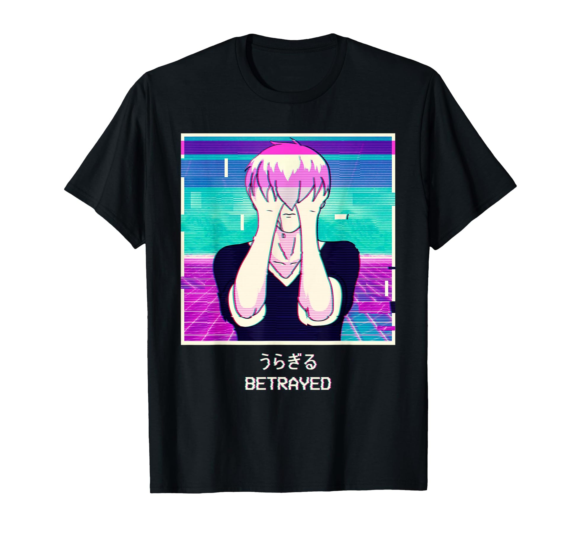 Emo Anime Japanese Vaporwave T-Shirt - Minimalist Print Men Women - T-Shirt, Sweatshirt, Hoodie