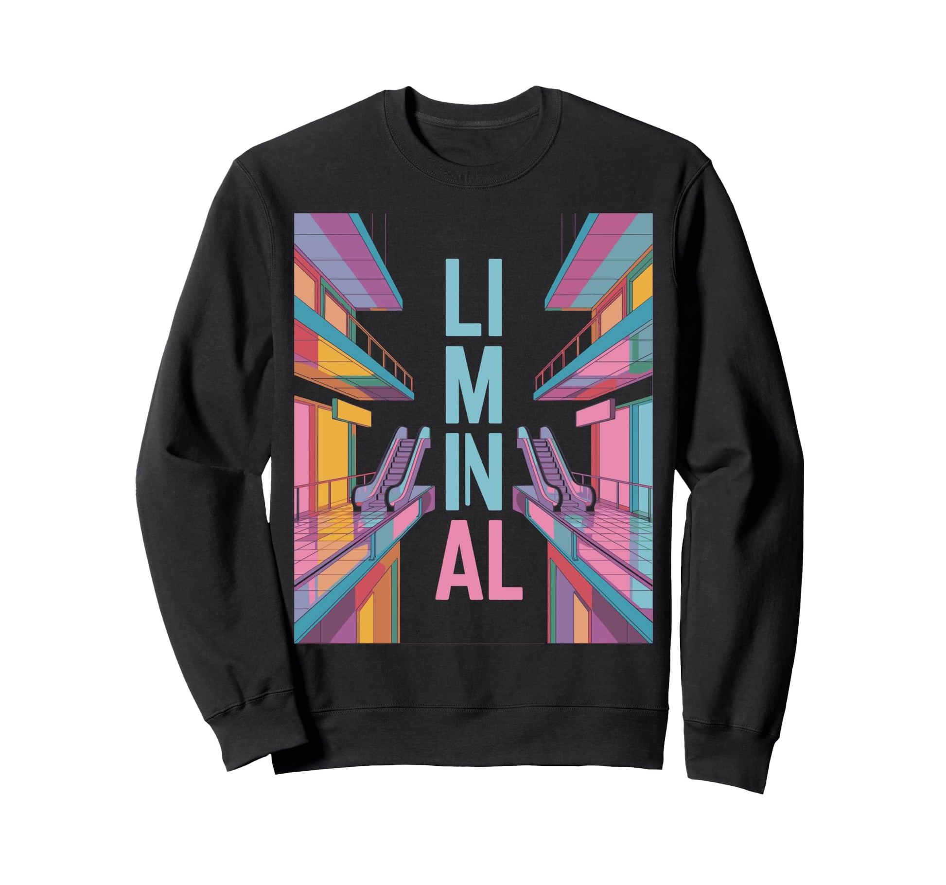 Liminal Aesthetic Vaporwave Japanese Sweatshirt - Trendy Graphic Unisex - T-Shirt, Sweatshirt, Hoodie