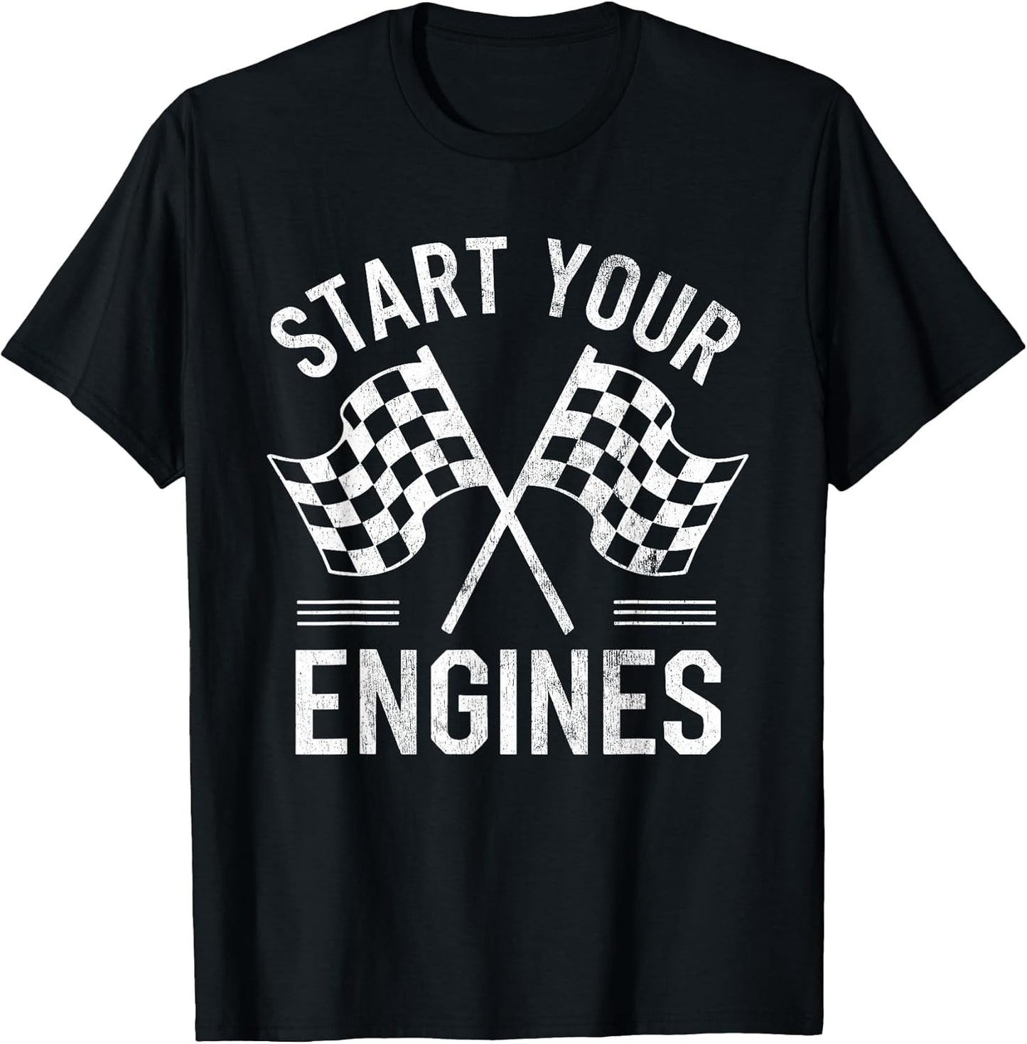 Vintage Start Your Engines Race Car Apparel Co. - Adult & Kids T-Shirts, Sweatshirts & Hoodies apparel design preview 1