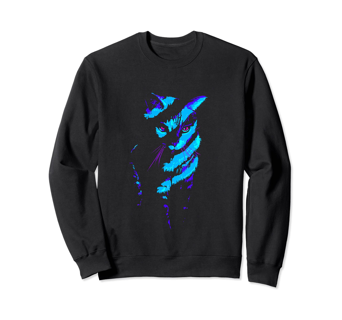 Vaporwave Kitten Japanese Aesthetic Sweatshirt - Minimalist Print Unisex - T-Shirt, Sweatshirt, Hoodie