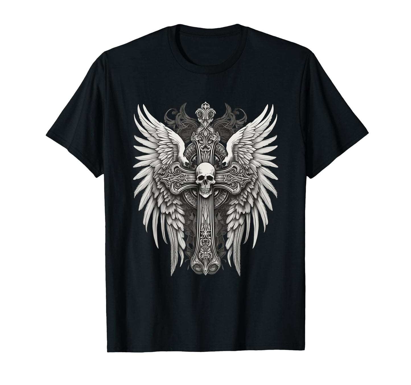 Y2K Grunge Aesthetic Gothic Art Skull T-Shirt - Custom Art Print Men Women - T-Shirt, Sweatshirt, Hoodie