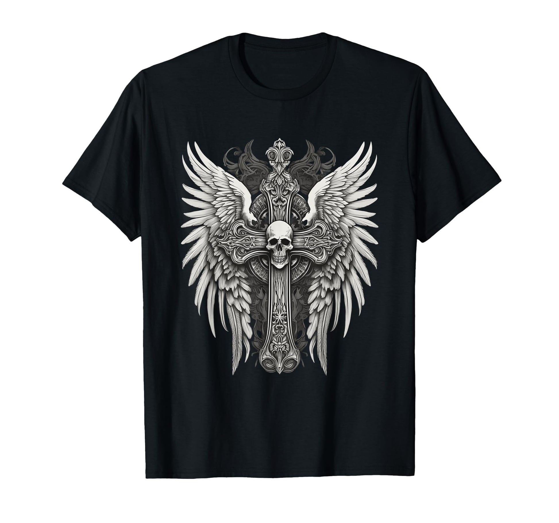 Y2K Grunge Aesthetic Gothic Art Skull T-Shirt - Custom Art Print Men Women - T-Shirt, Sweatshirt, Hoodie