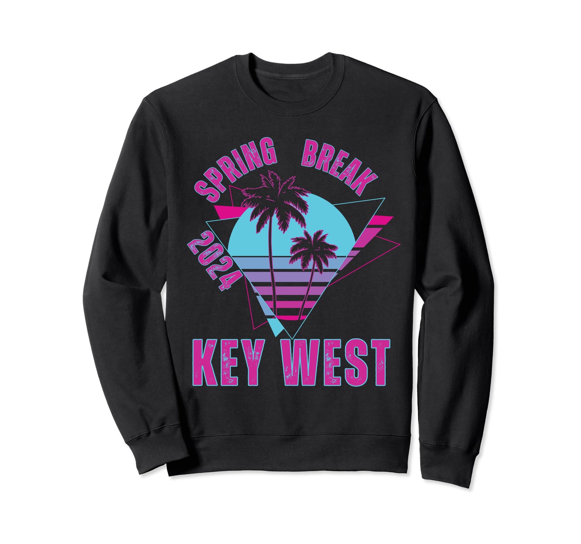 Spring Break 2024 Key West Vapor Sweatshirt - Custom Art Print Men Women - T-Shirt, Sweatshirt, Hoodie