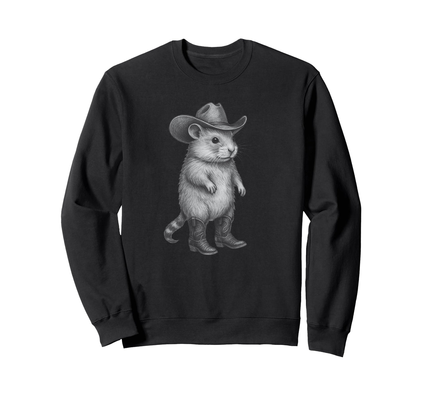 Hamster Cowboy Cowgirl Square Dance Sweatshirt - Streetwear Style Unisex - T-Shirt, Sweatshirt, Hoodie