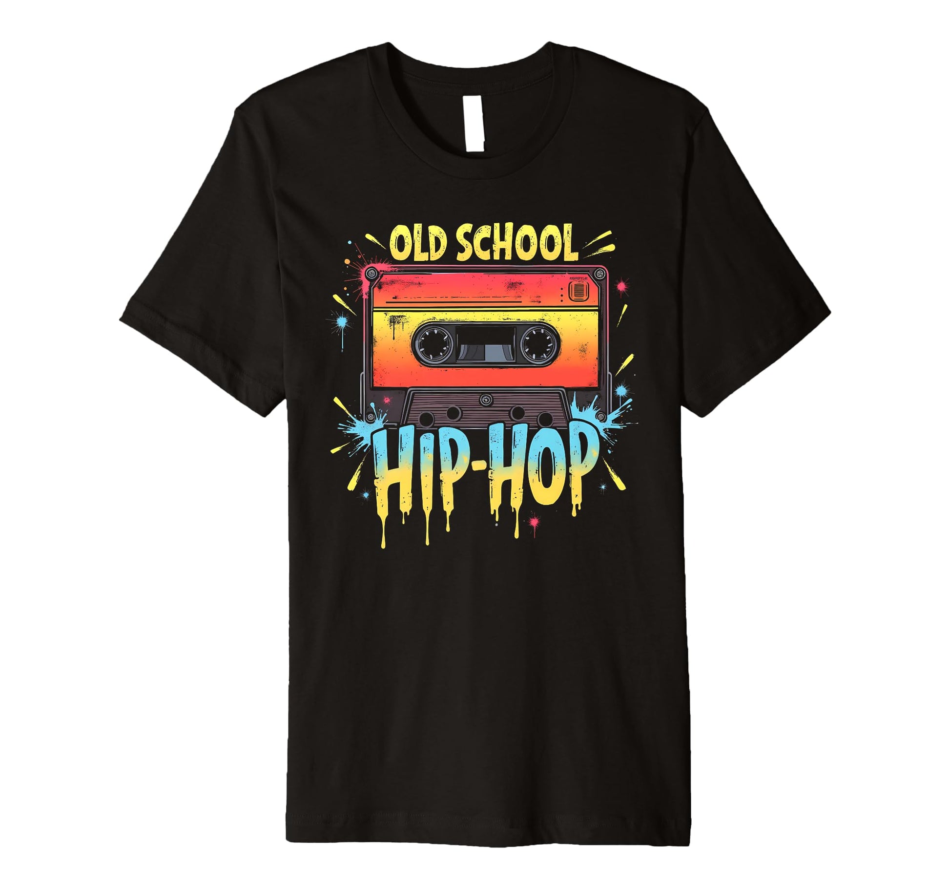 Graffiti Old School Hiphop Cassette T-Shirt - Novelty Apparel Unisex - T-Shirt, Sweatshirt, Hoodie