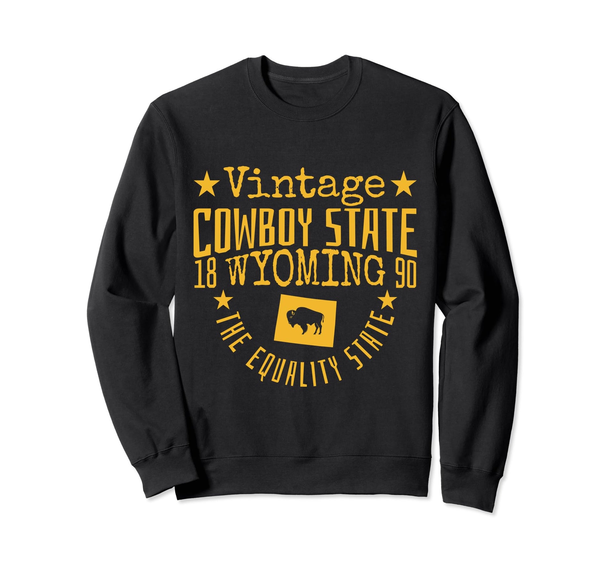 Wyoming Equality State Est 1890 Sweatshirt - Graphic Print for Adults - T-Shirt, Sweatshirt, Hoodie