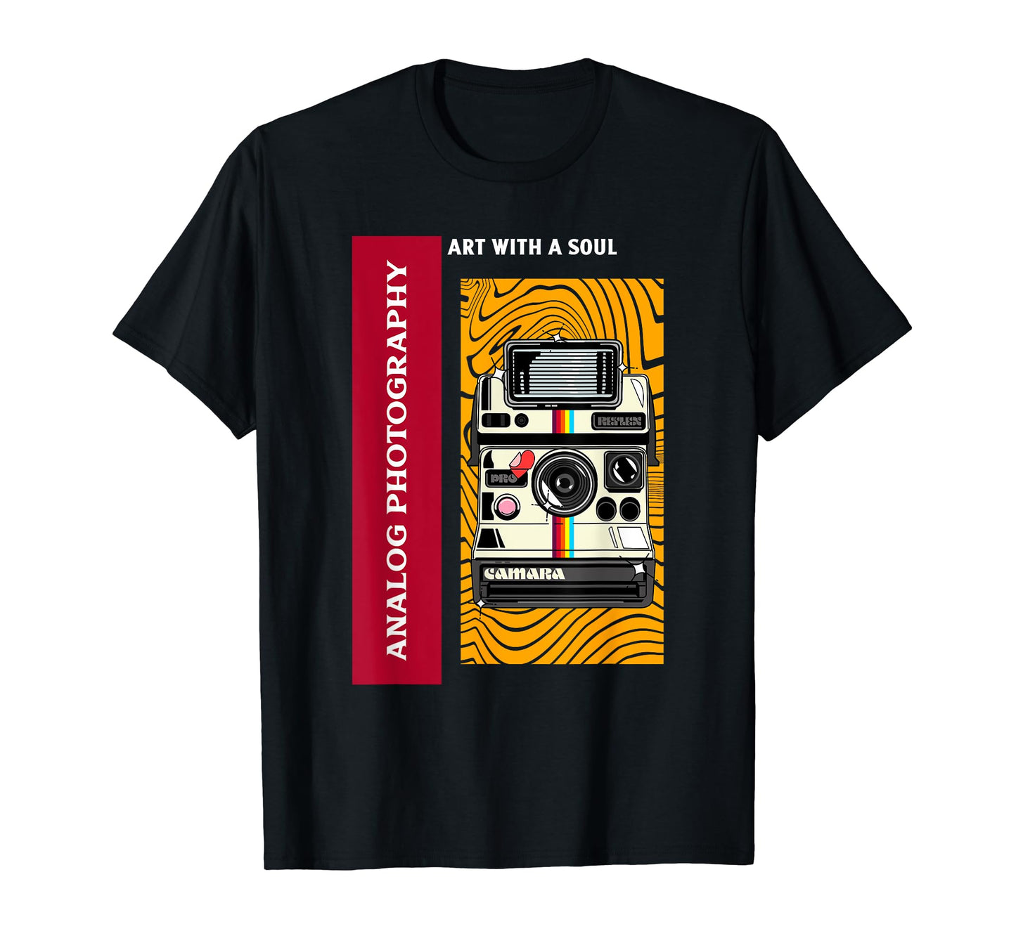 Analog Photography Art Soul Camera T-Shirt - Minimalist Print for Adults - T-Shirt, Sweatshirt, Hoodie