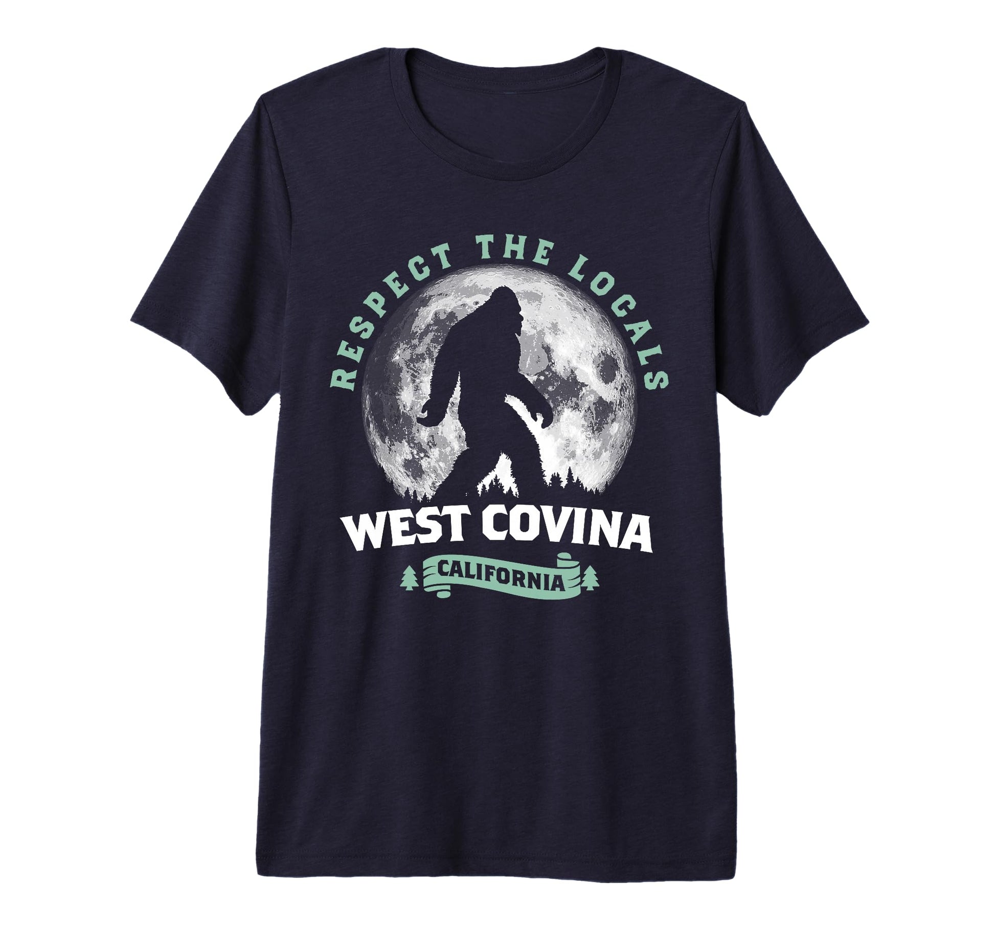 West Covina California Bigfoot Night T-Shirt - Casual Everyday Wear Unisex - T-Shirt, Sweatshirt, Hoodie