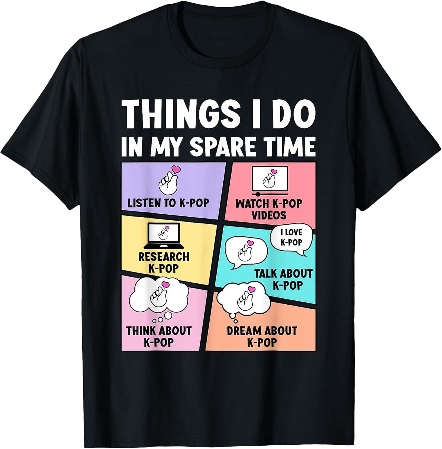 Funny Things I Do In My Spare Time Graphic Designs - Adult & Kids T-Shirts, Sweatshirts & Hoodies apparel design preview 1
