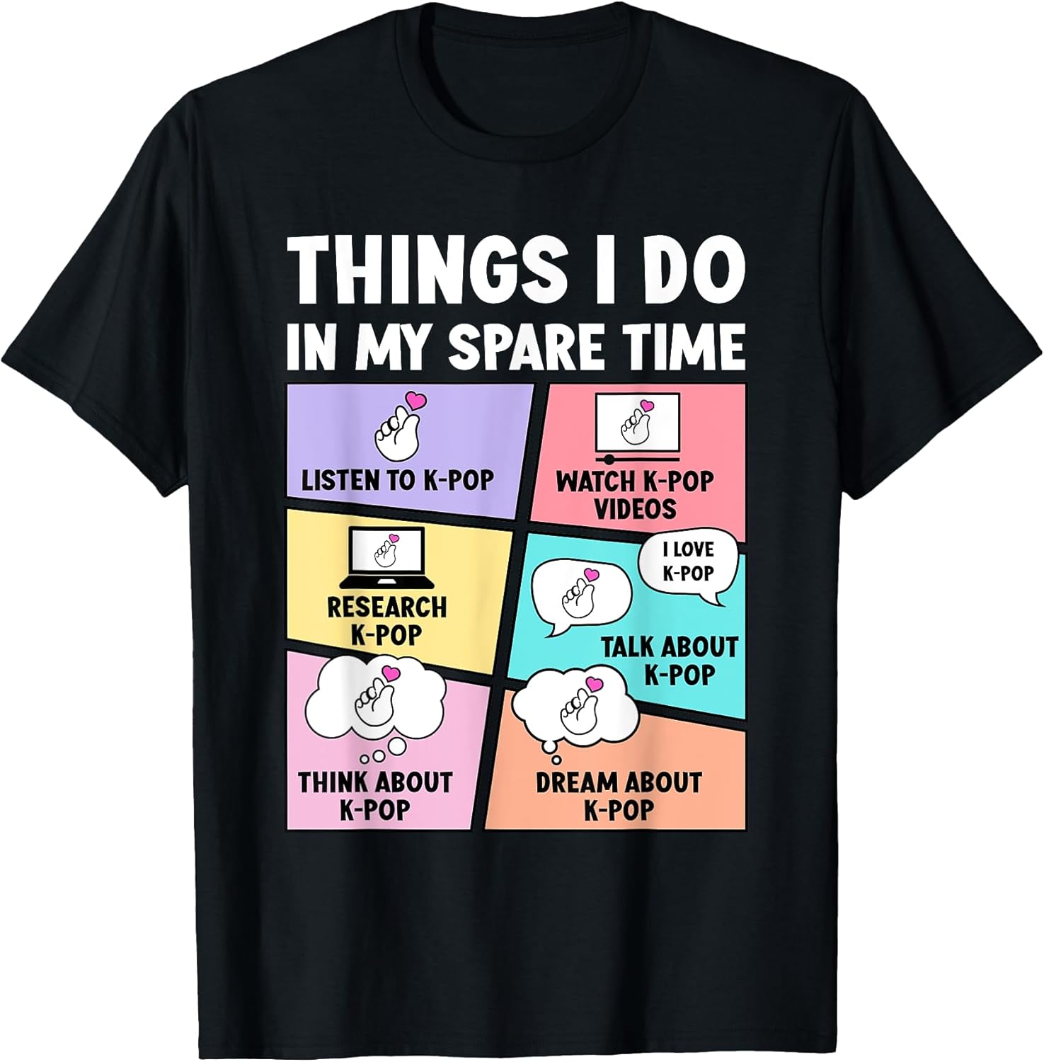 Funny Things I Do In My Spare Time Graphic Designs - Adult & Kids T-Shirts, Sweatshirts & Hoodies apparel design preview 1