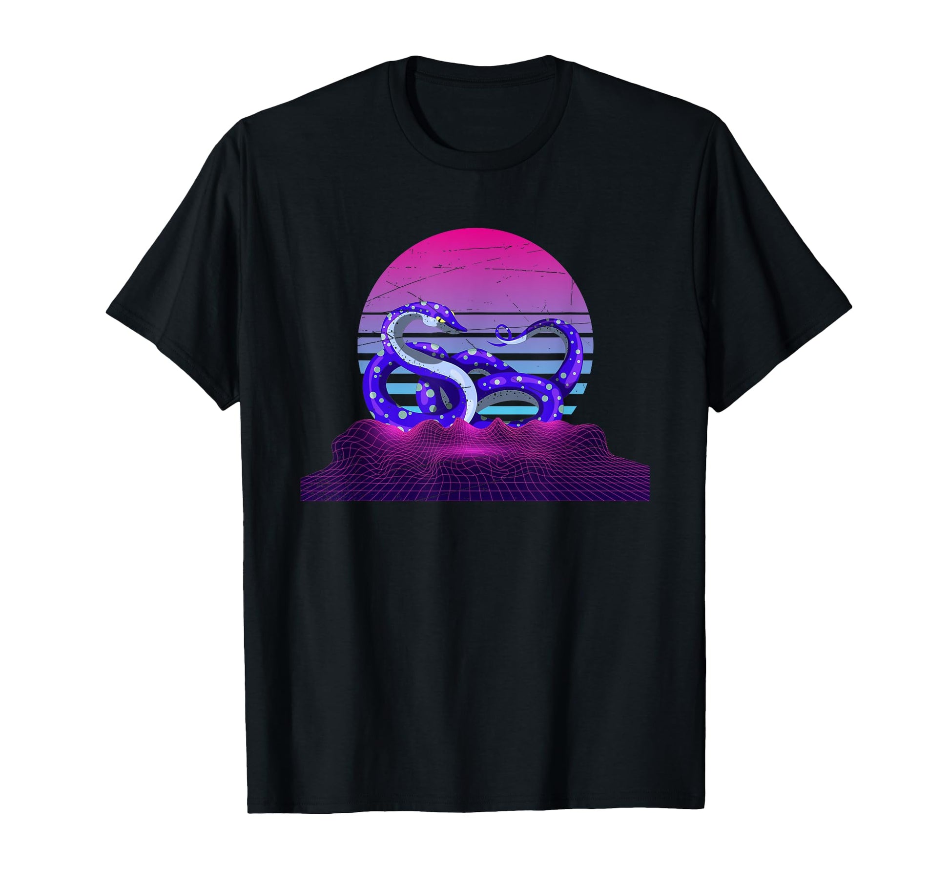 80S Art Reptile Wildlife Snake Zoo T-Shirt - Novelty Apparel Men Women - T-Shirt, Sweatshirt, Hoodie