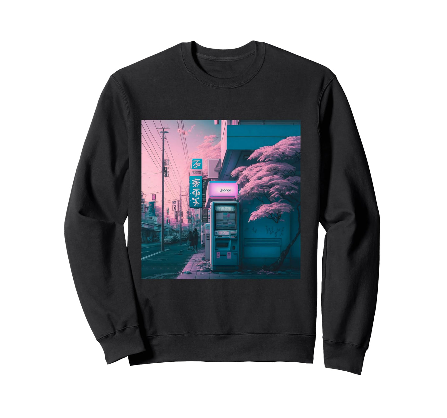 Japanese Aesthetic Streetwear Vaporwave Sweatshirt - Graphic Print Unisex - T-Shirt, Sweatshirt, Hoodie