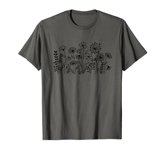 Boho Flower Flowers Grandma T-Shirt - Novelty Apparel for Adults - T-Shirt, Sweatshirt, Hoodie