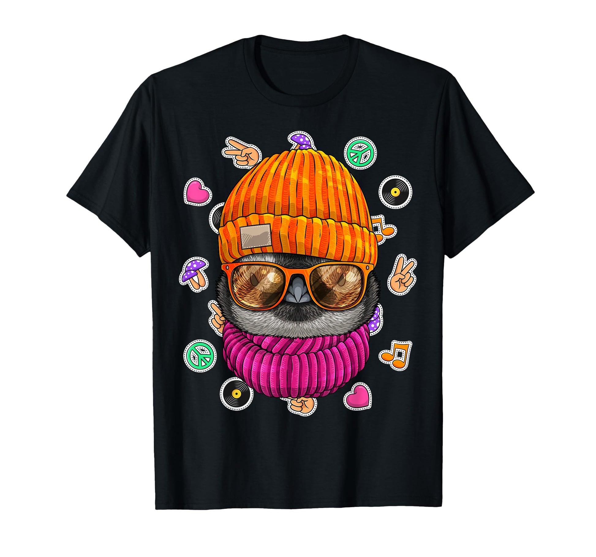 Hipster Penguin Geek Nerd Glasses Animal T-Shirt - Graphic Print Unisex - T-Shirt, Sweatshirt, Hoodie