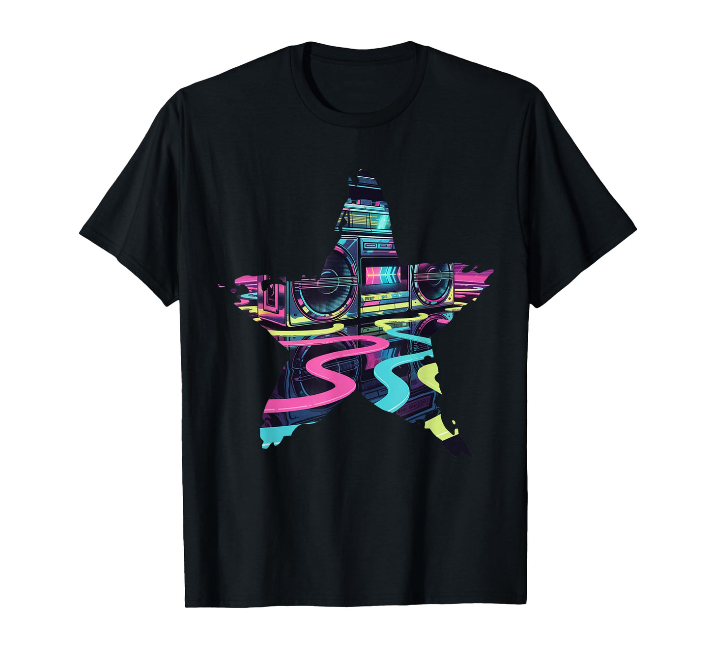 Boombox Star 80S T-Shirt - Streetwear Style Men Women - T-Shirt, Sweatshirt, Hoodie
