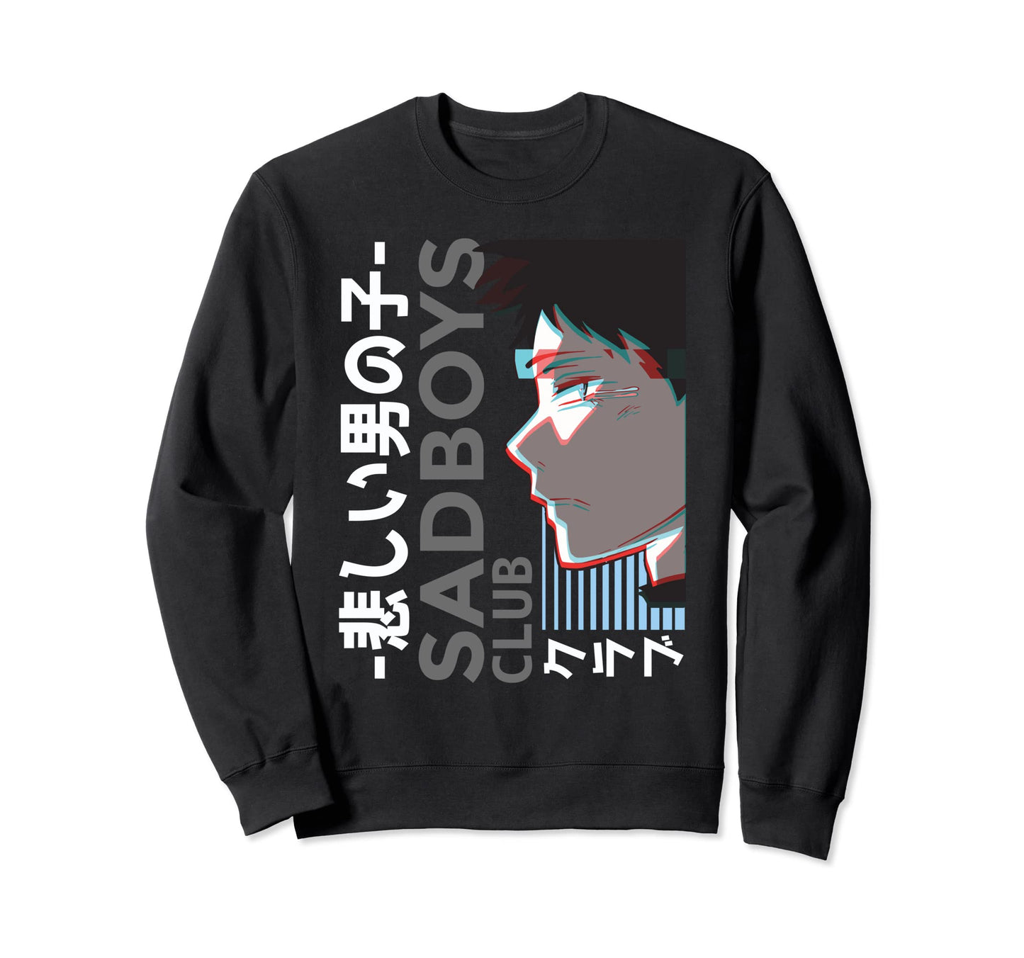 Vaporwave Japanese Manga Aesthetic Sweatshirt - Custom Art Print Unisex - T-Shirt, Sweatshirt, Hoodie