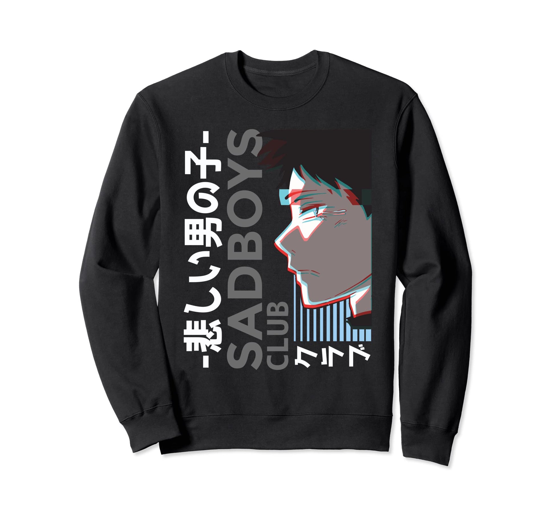 Vaporwave Japanese Manga Aesthetic Sweatshirt - Custom Art Print Unisex - T-Shirt, Sweatshirt, Hoodie