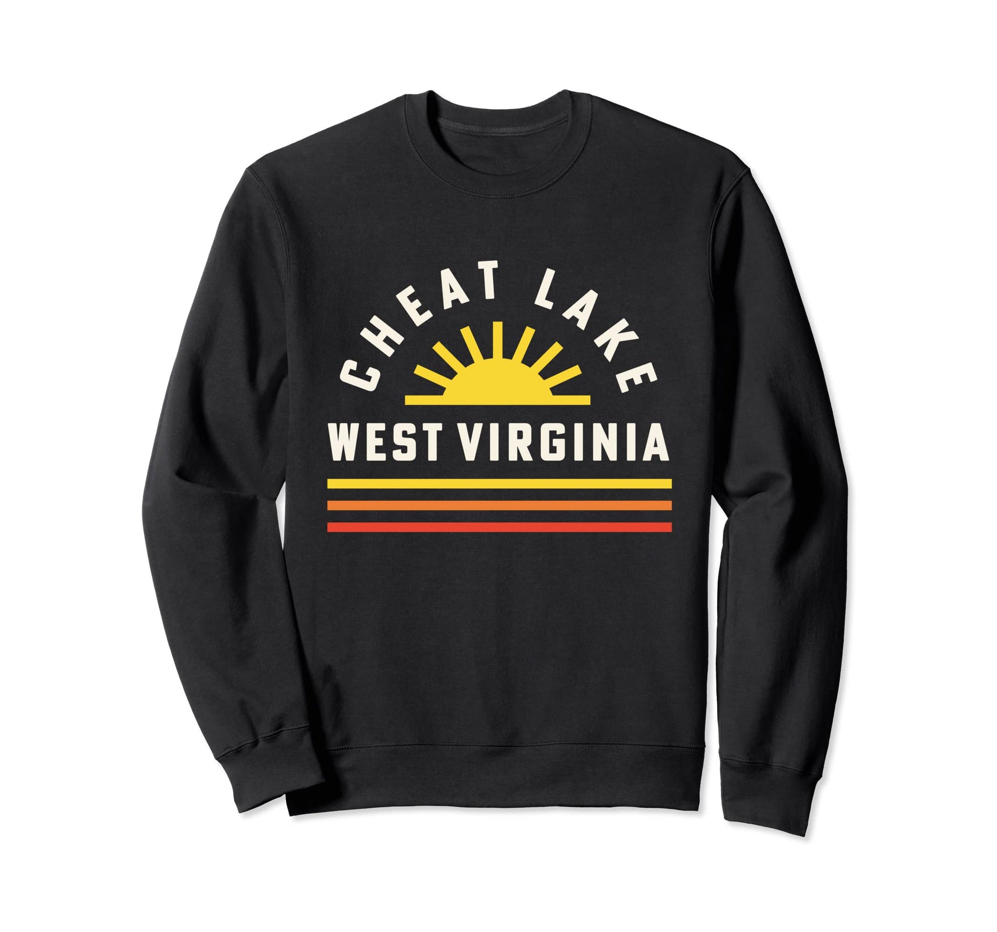 Cheat Lake West Virginia Camping Sweatshirt - Trendy Graphic Men Women - T-Shirt, Sweatshirt, Hoodie