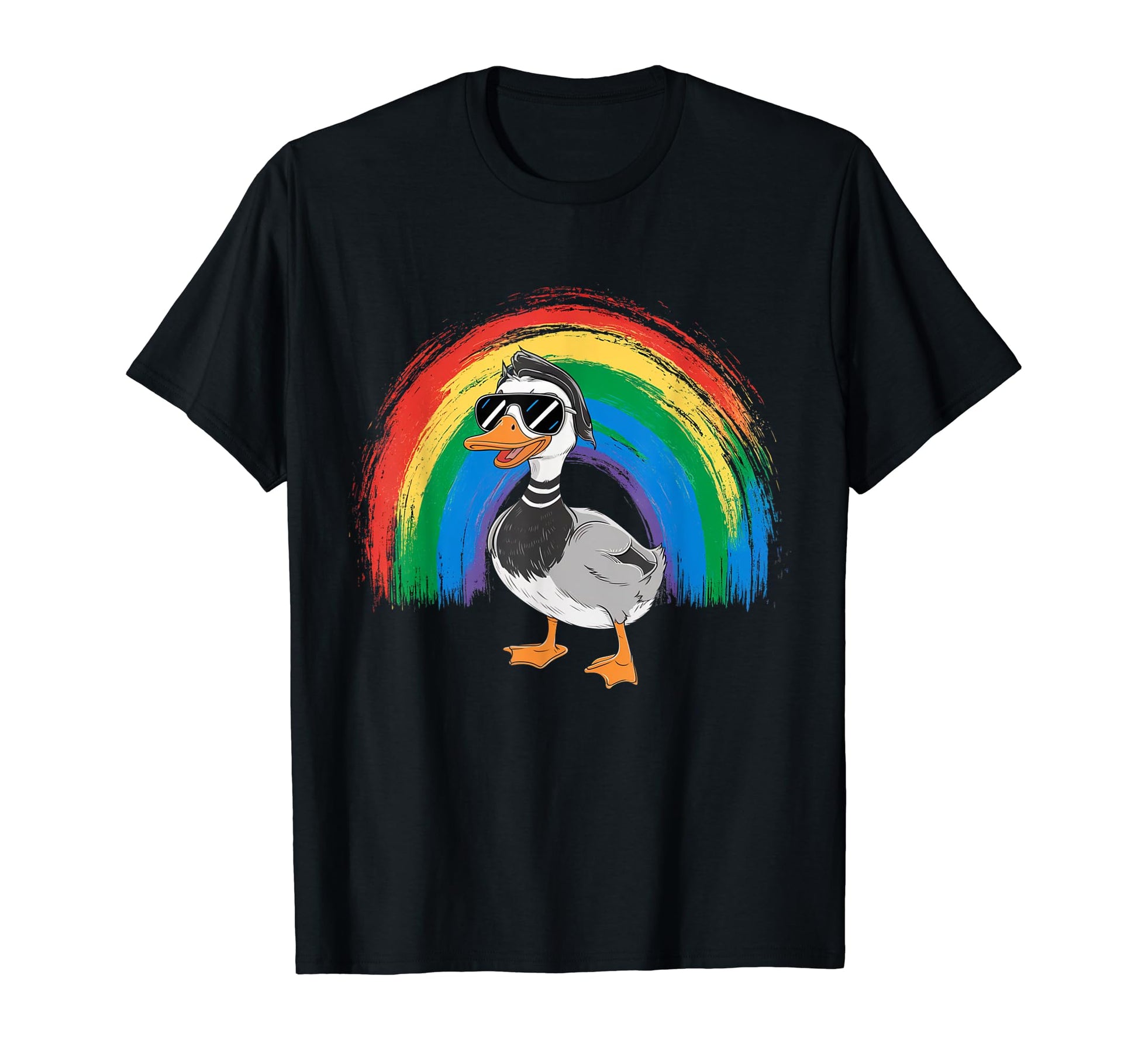 Rainbow Duck Sunglasses 2024 T-Shirt - Casual Everyday Wear Men Women - T-Shirt, Sweatshirt, Hoodie