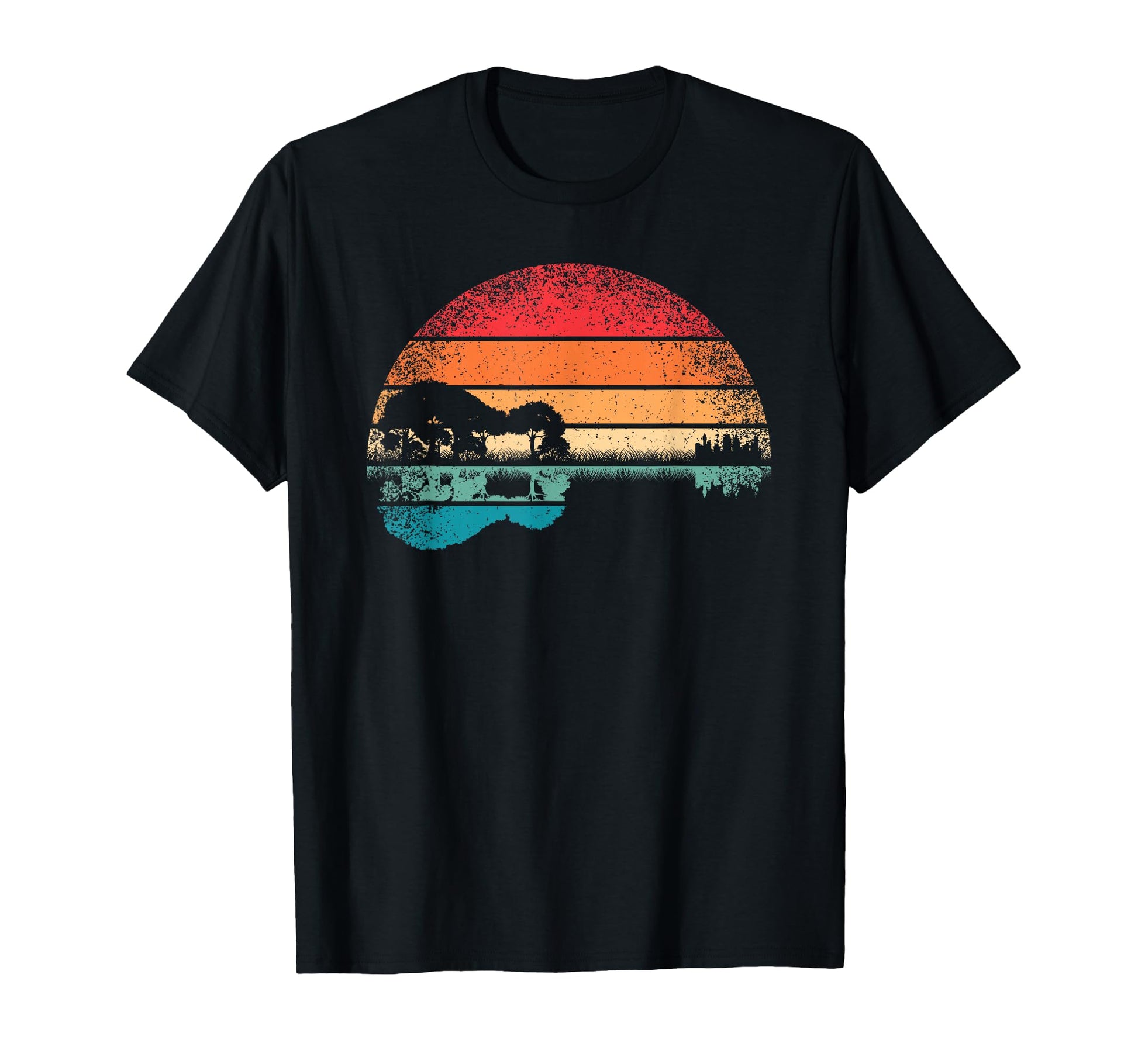 Acoustic Guitar Lake Guitarist Music Rock T-Shirt - Streetwear Style Unisex - T-Shirt, Sweatshirt, Hoodie