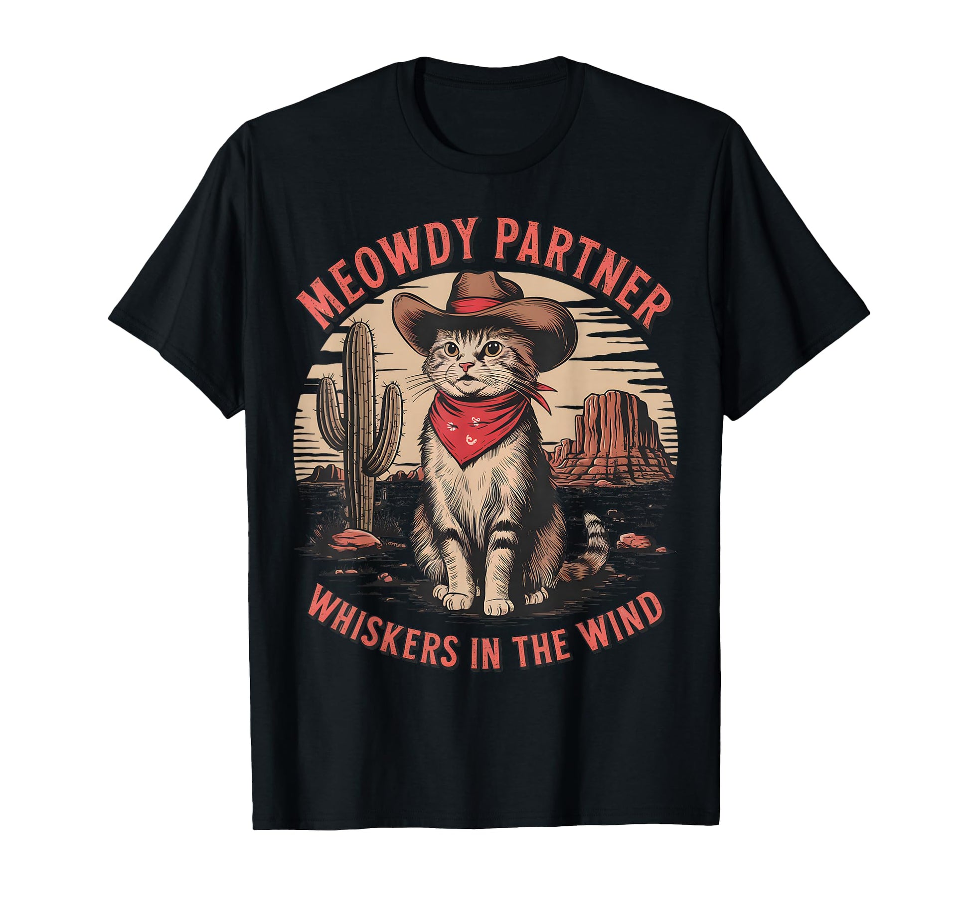 Cat Cowboy Meme Wild West Cowboy Hat T-Shirt - Aesthetic Graphic Men Women - T-Shirt, Sweatshirt, Hoodie