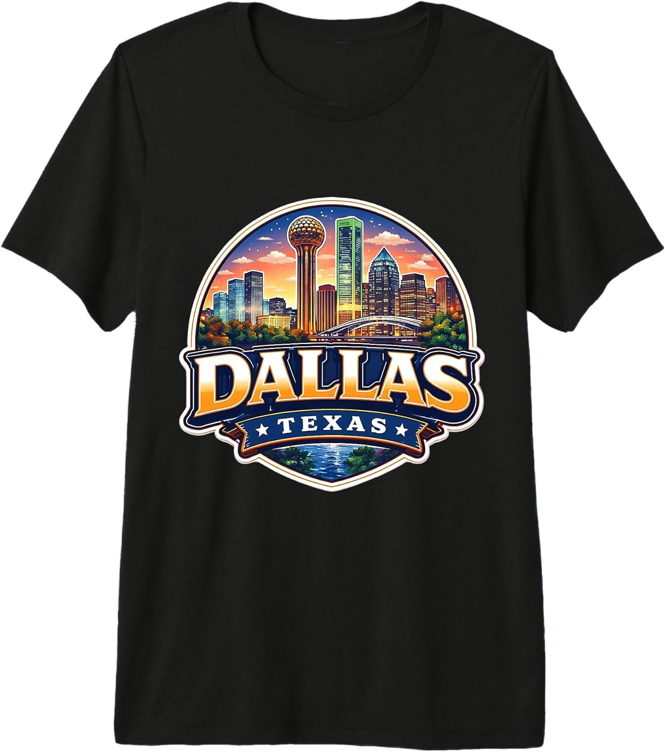 Dallas Texas Souvenir City State Retro Merch - Adult & Kids T-Shirts, Sweatshirts & Hoodies apparel design preview 1