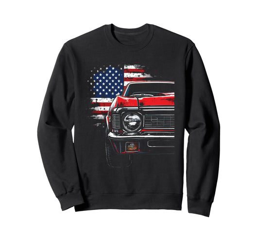 1969 Muscle Car Nova Ss Front Sweatshirt - Graphic Print Men Women - T-Shirt, Sweatshirt, Hoodie