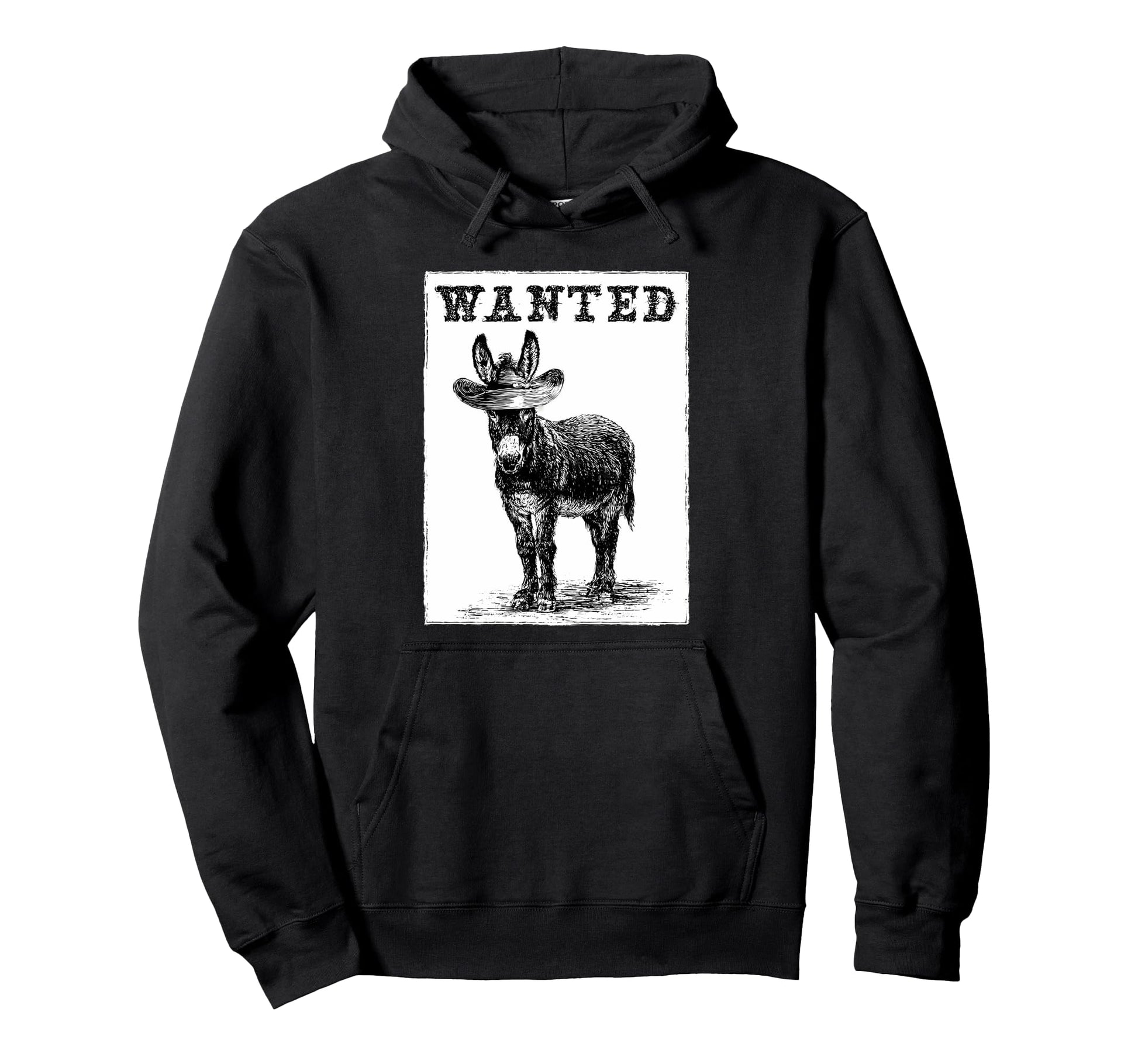 Donkey Cowboy Rodeo Cowgirl Western Hoodie - Novelty Apparel Men Women - T-Shirt, Sweatshirt, Hoodie