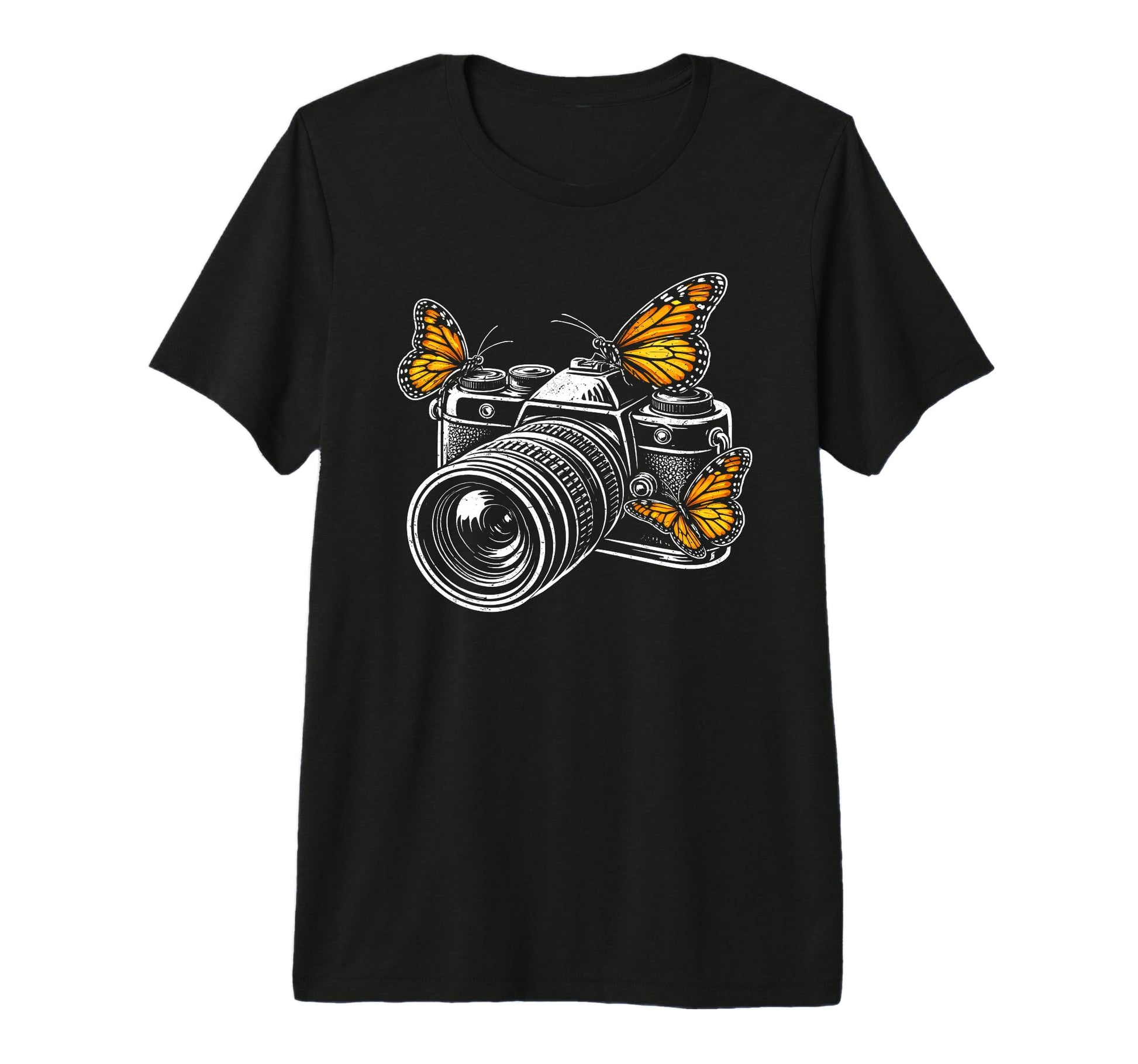 Camera Monarch Butterfly Photographer T-Shirt - Streetwear Style Unisex - T-Shirt, Sweatshirt, Hoodie