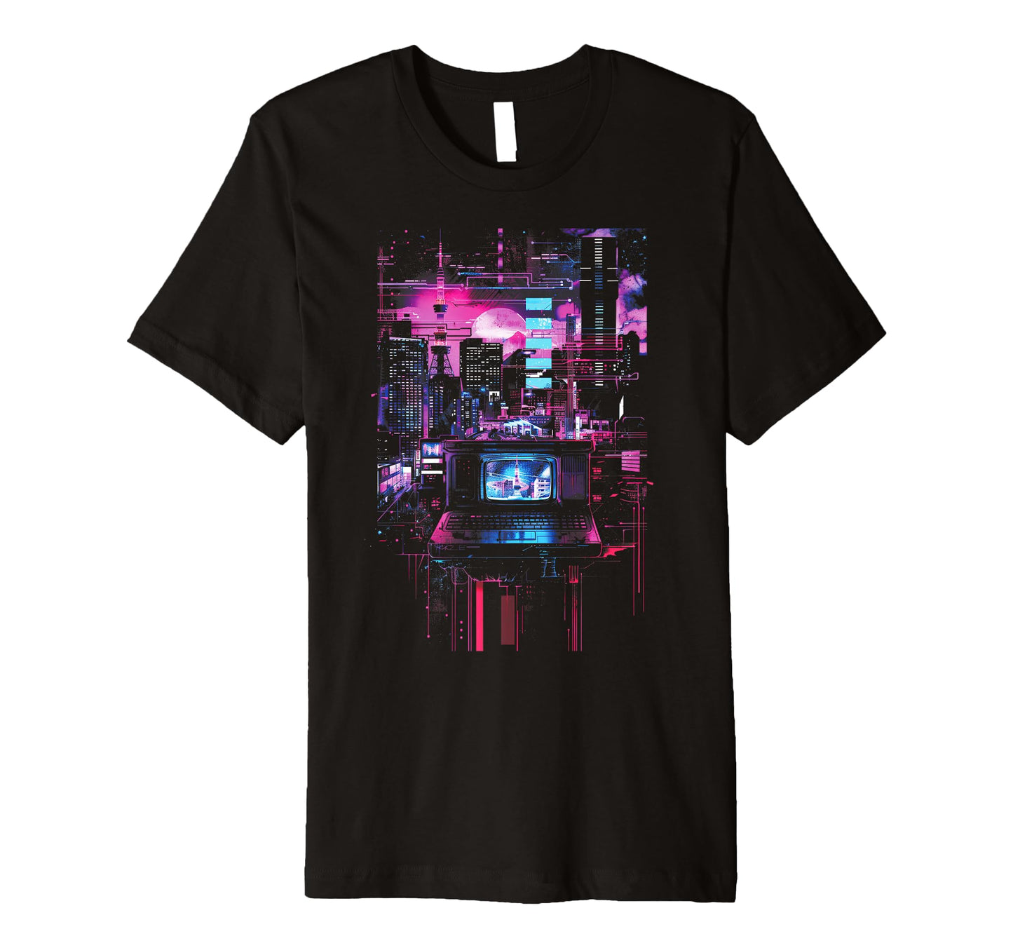 Vaporwave Tokyo Lofi Glitch Aesthetics Old T-Shirt - Unique Graphic Unisex - T-Shirt, Sweatshirt, Hoodie