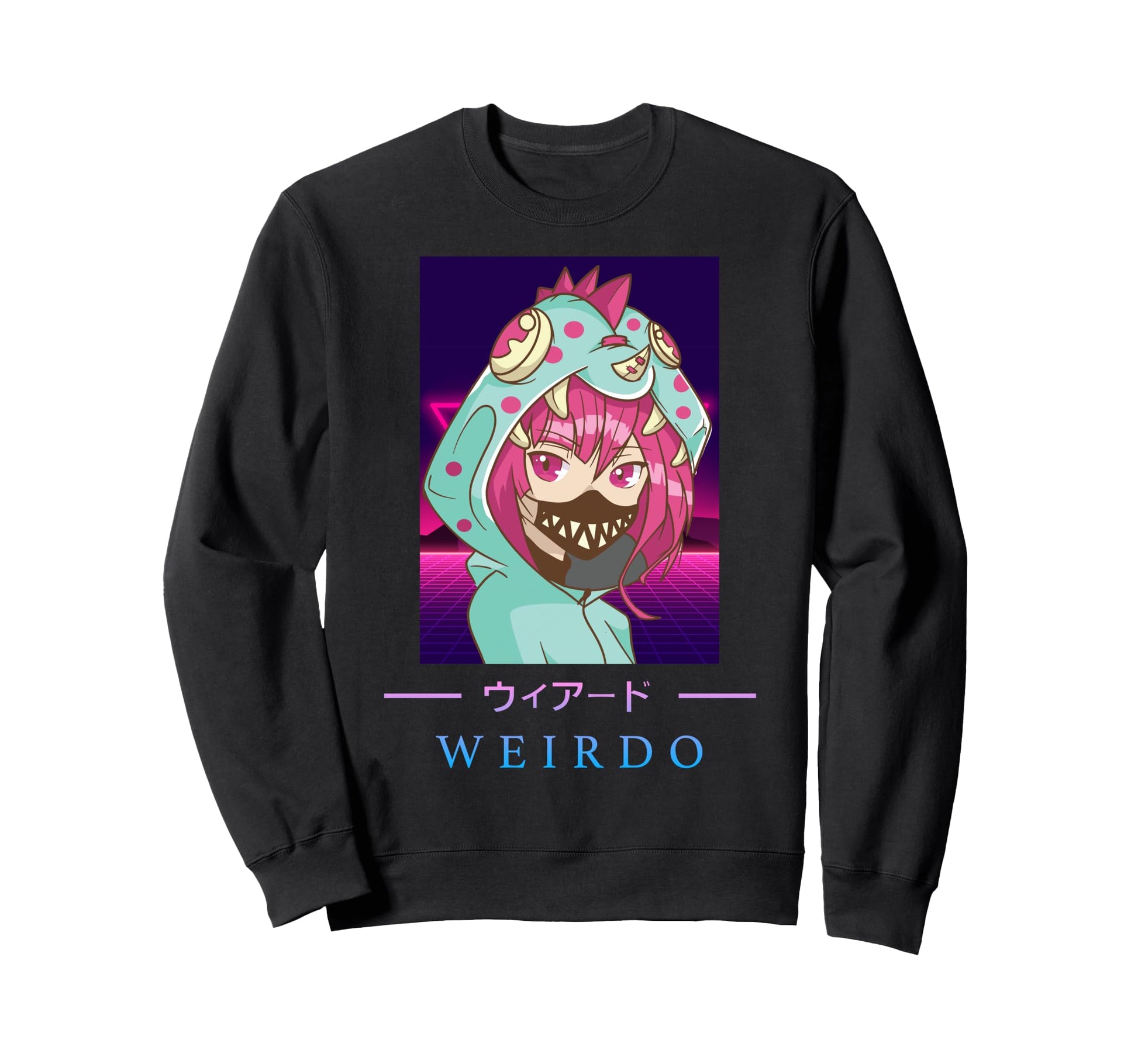 Anime Weirdo Japanese Sweatshirt - Casual Everyday Wear for Adults - T-Shirt, Sweatshirt, Hoodie