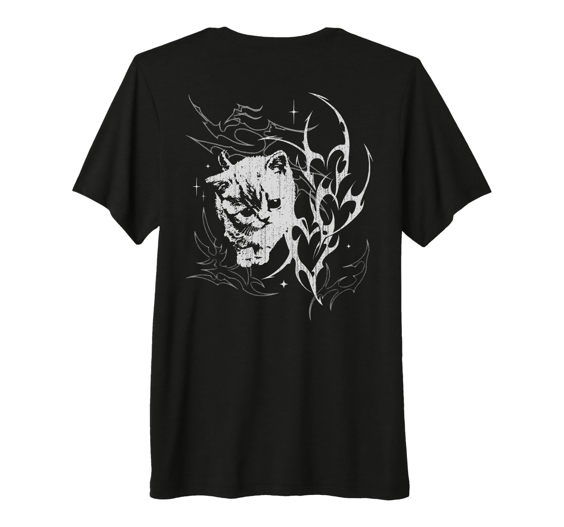 Y2K Cat Emo Goth 90S 2000S Grunge Tri T-Shirt - Trendy Graphic Men Women - T-Shirt, Sweatshirt, Hoodie