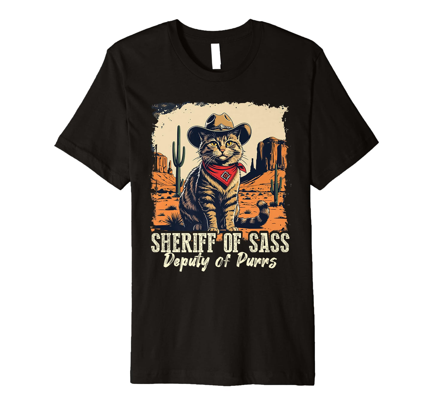 Funny Sheriff Cat Meme Cowboy T-Shirt - Trendy Graphic Men Women - T-Shirt, Sweatshirt, Hoodie