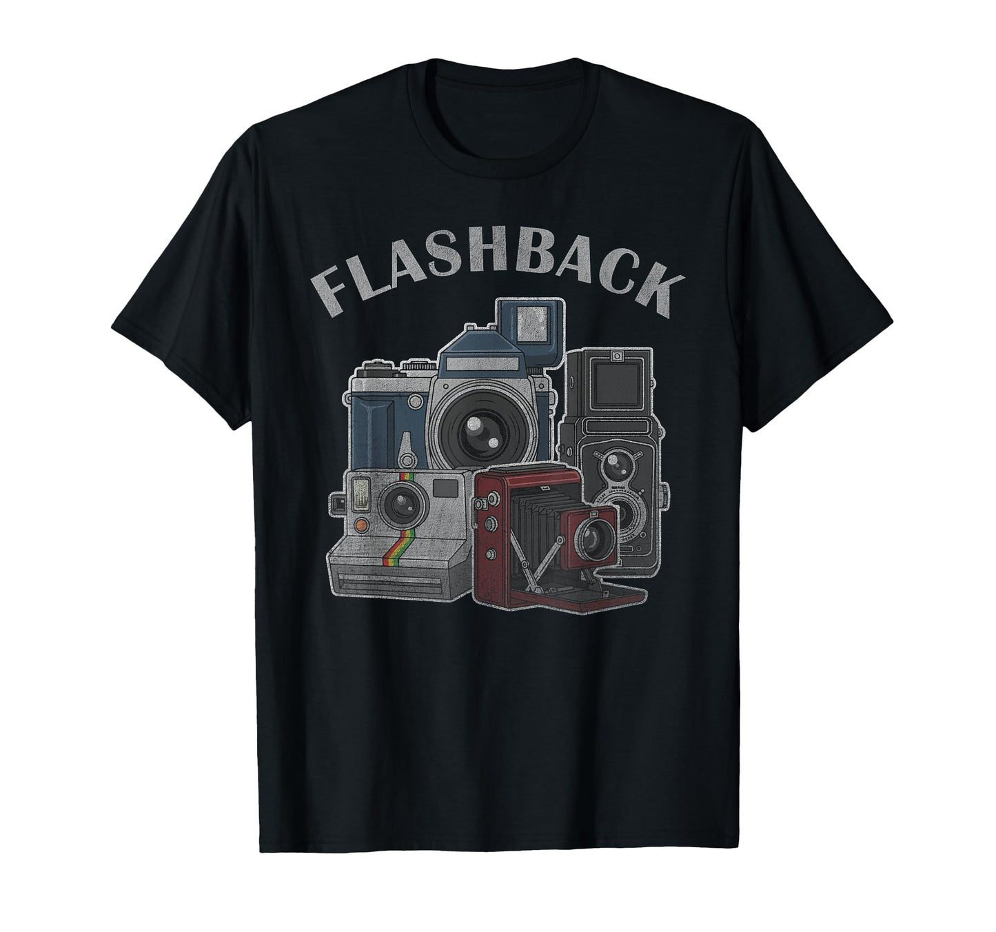Flashback Film Camera Analog T-Shirt - Graphic Print for Adults - T-Shirt, Sweatshirt, Hoodie