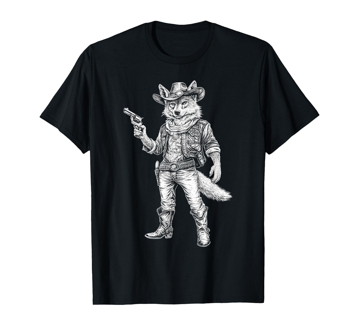 Coyote Cowboy Western Country T-Shirt - Streetwear Style Men Women - T-Shirt, Sweatshirt, Hoodie