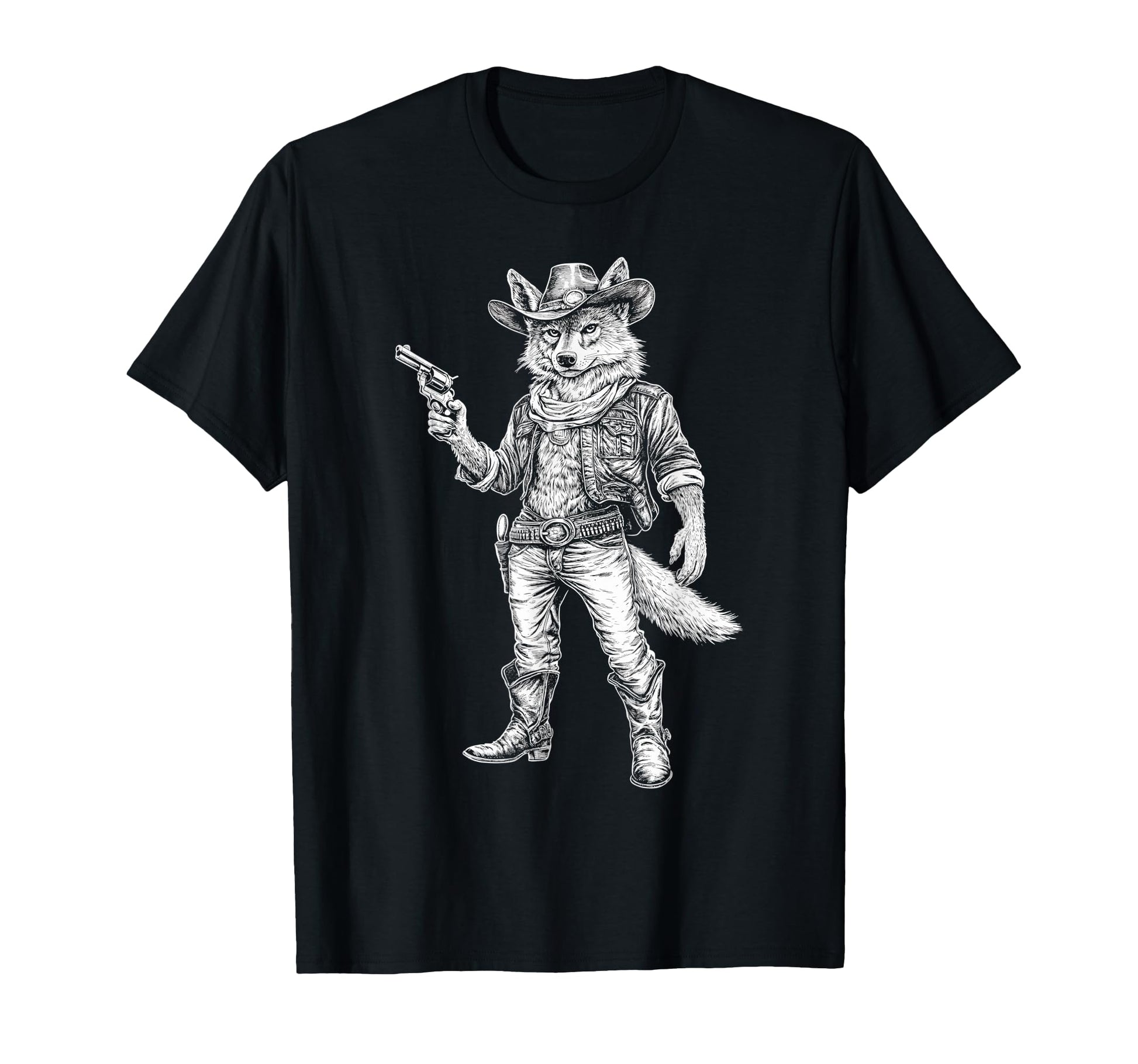 Coyote Cowboy Western Country T-Shirt - Streetwear Style Men Women - T-Shirt, Sweatshirt, Hoodie