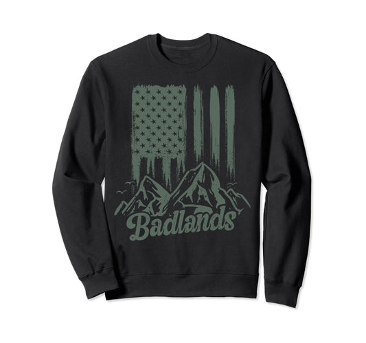 Badlands National Park Us Sweatshirt - Aesthetic Graphic for Adults - T-Shirt, Sweatshirt, Hoodie