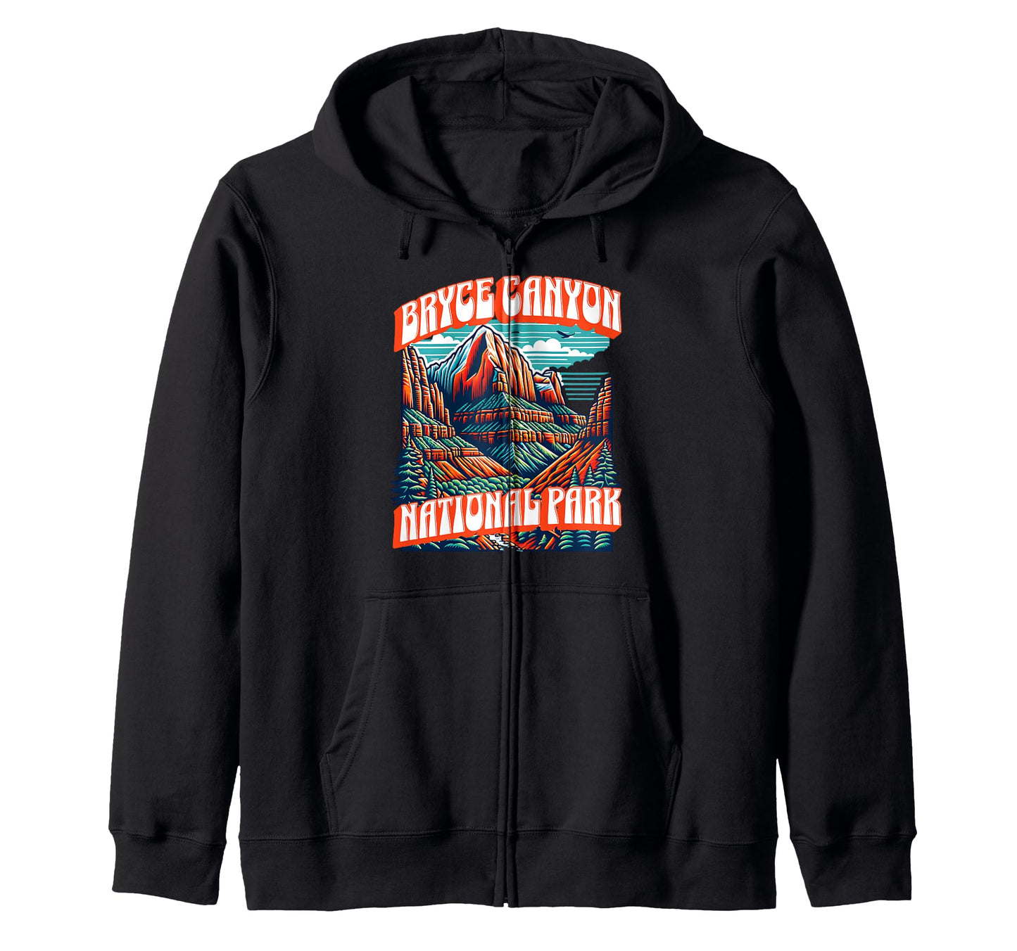 Bryce Canyon National Park Utah Usa Hoodie - Custom Art Print for Adults - T-Shirt, Sweatshirt, Hoodie