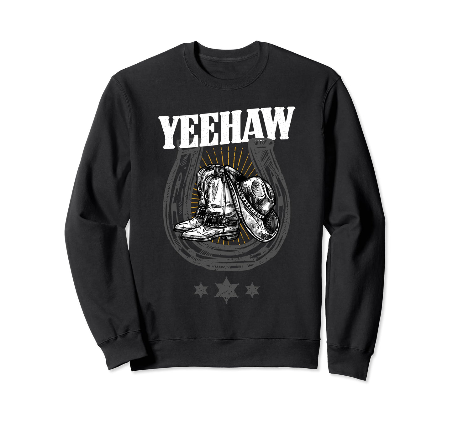 Rodeo Cowboy Horseshoes Throwing T-Shirt - Casual Everyday Wear Men Women - T-Shirt, Sweatshirt, Hoodie