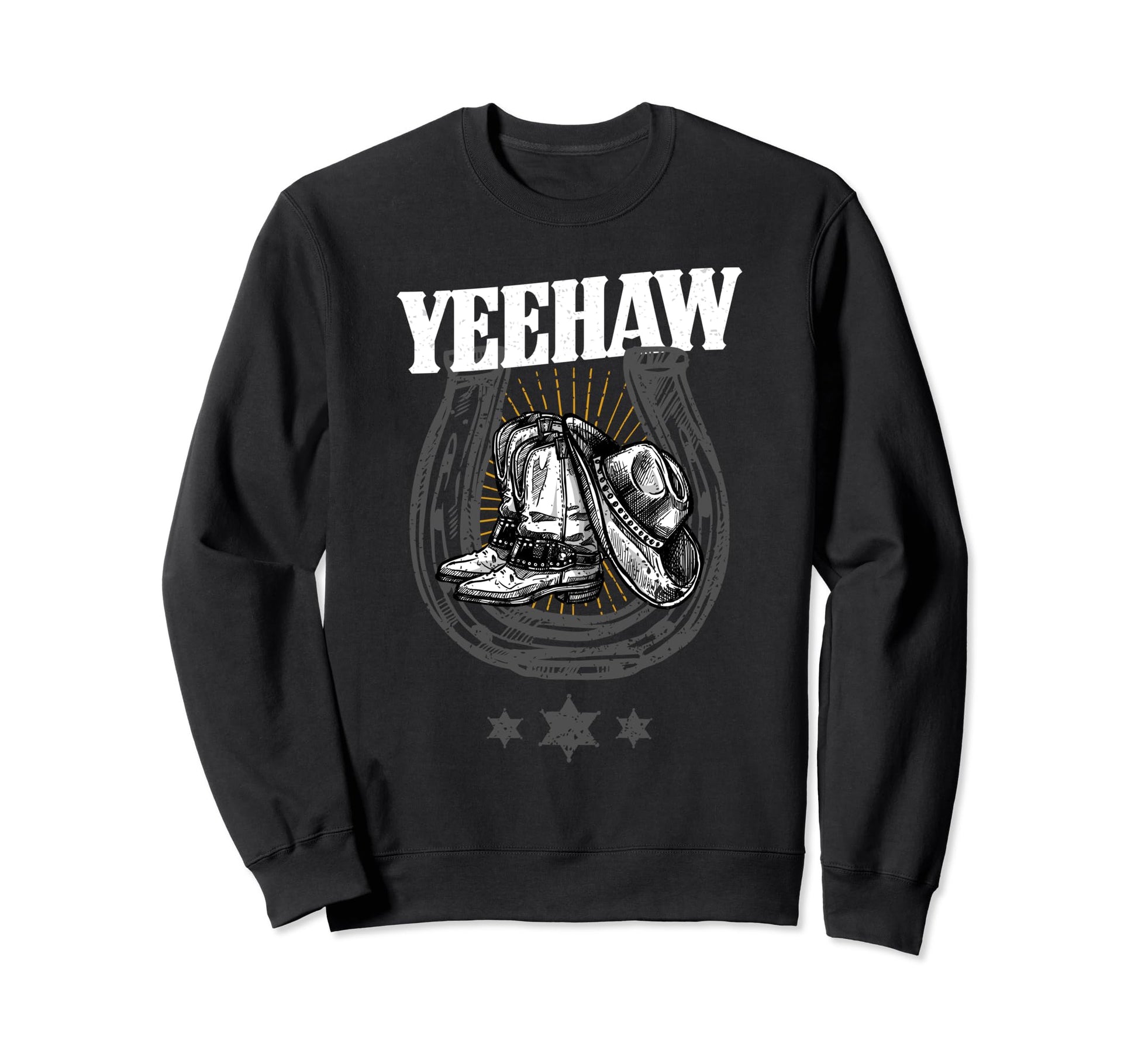 Rodeo Cowboy Horseshoes Throwing T-Shirt - Casual Everyday Wear Men Women - T-Shirt, Sweatshirt, Hoodie