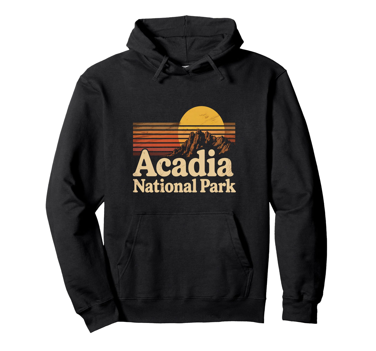 Acadia National Park Mountain Sunset Hoodie - Trendy Graphic for Adults - T-Shirt, Sweatshirt, Hoodie