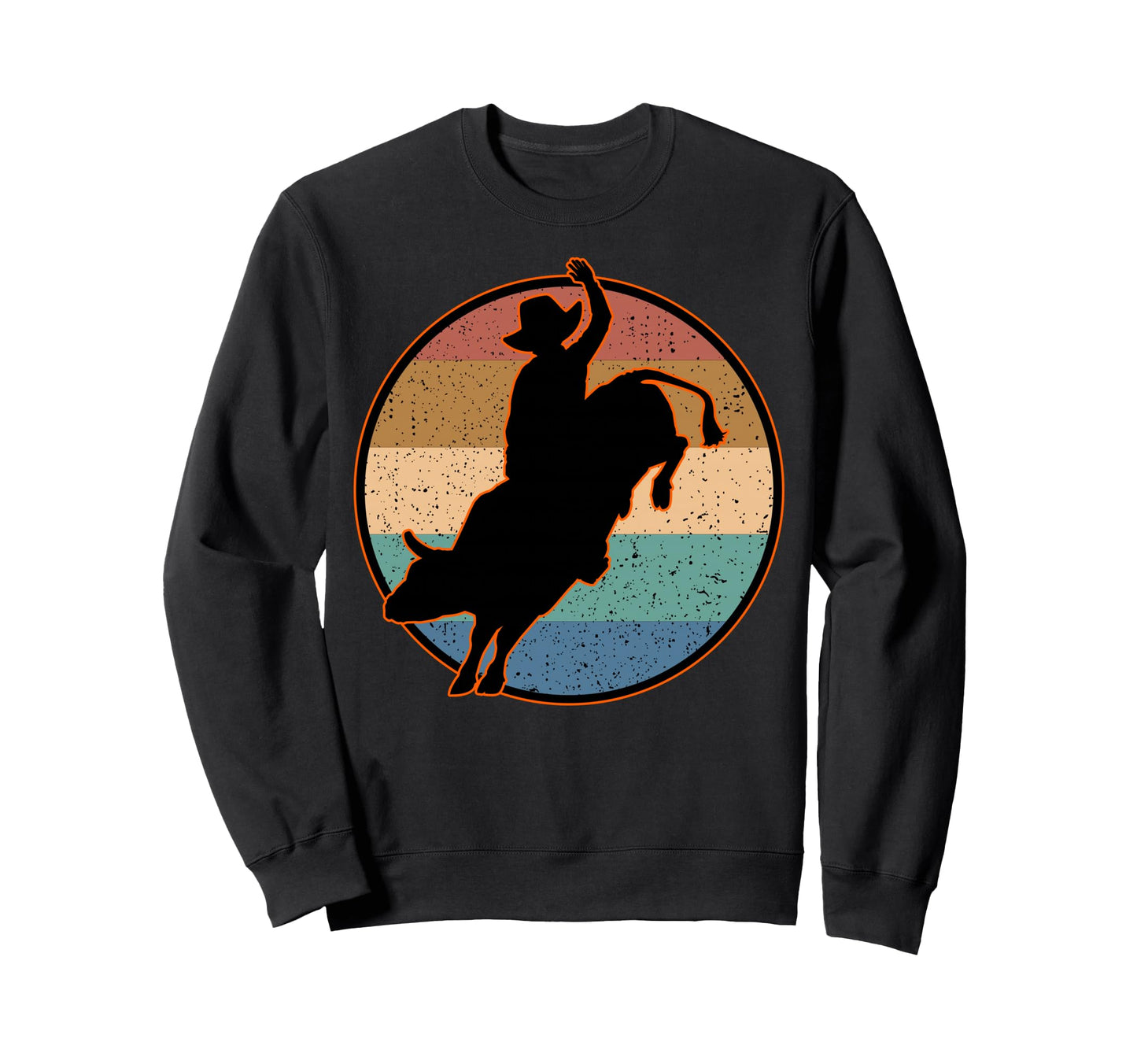 Bull Riding Bull Rider Cowboy Sweatshirt - Custom Art Print Men Women - T-Shirt, Sweatshirt, Hoodie